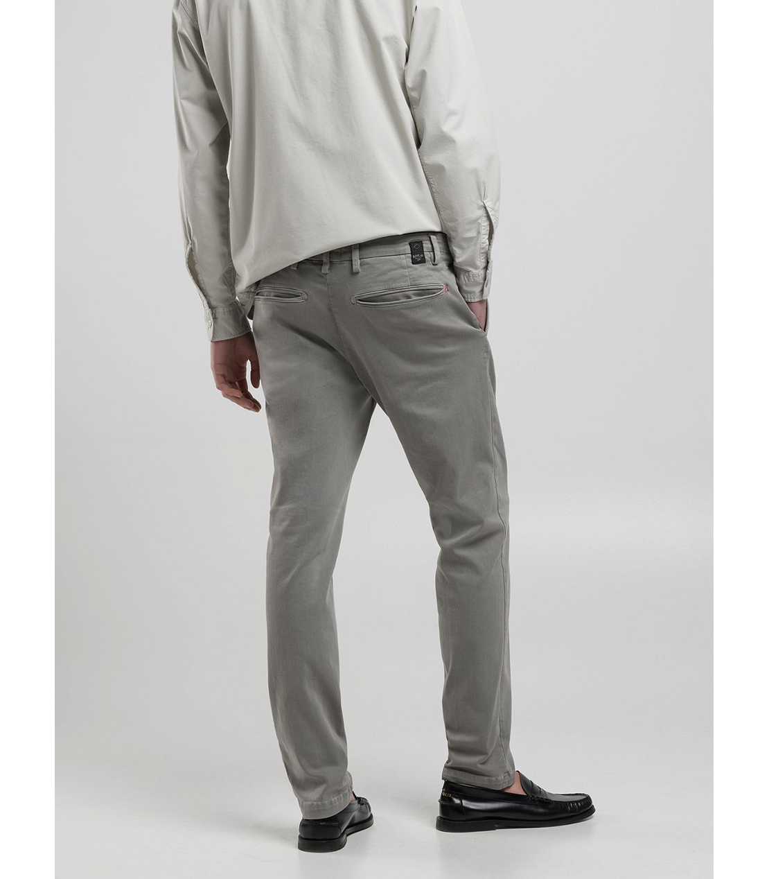 レギュラースリムBENNI Hyperflex Color スーパーストレッチチノパンツ 詳細画像 グレー 4